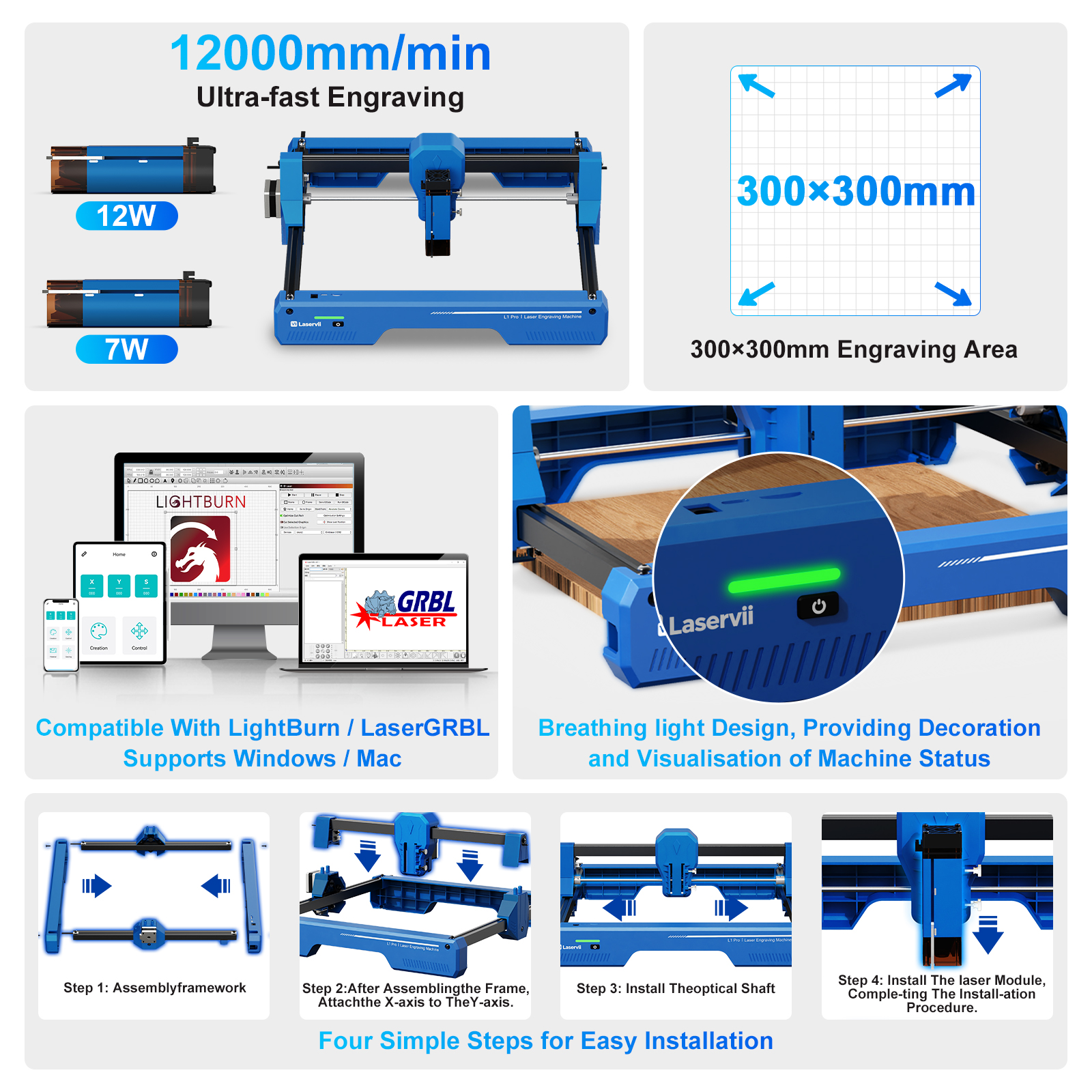 Industrial Laser Cutting Machine - Máquina de Corte e Gravação a