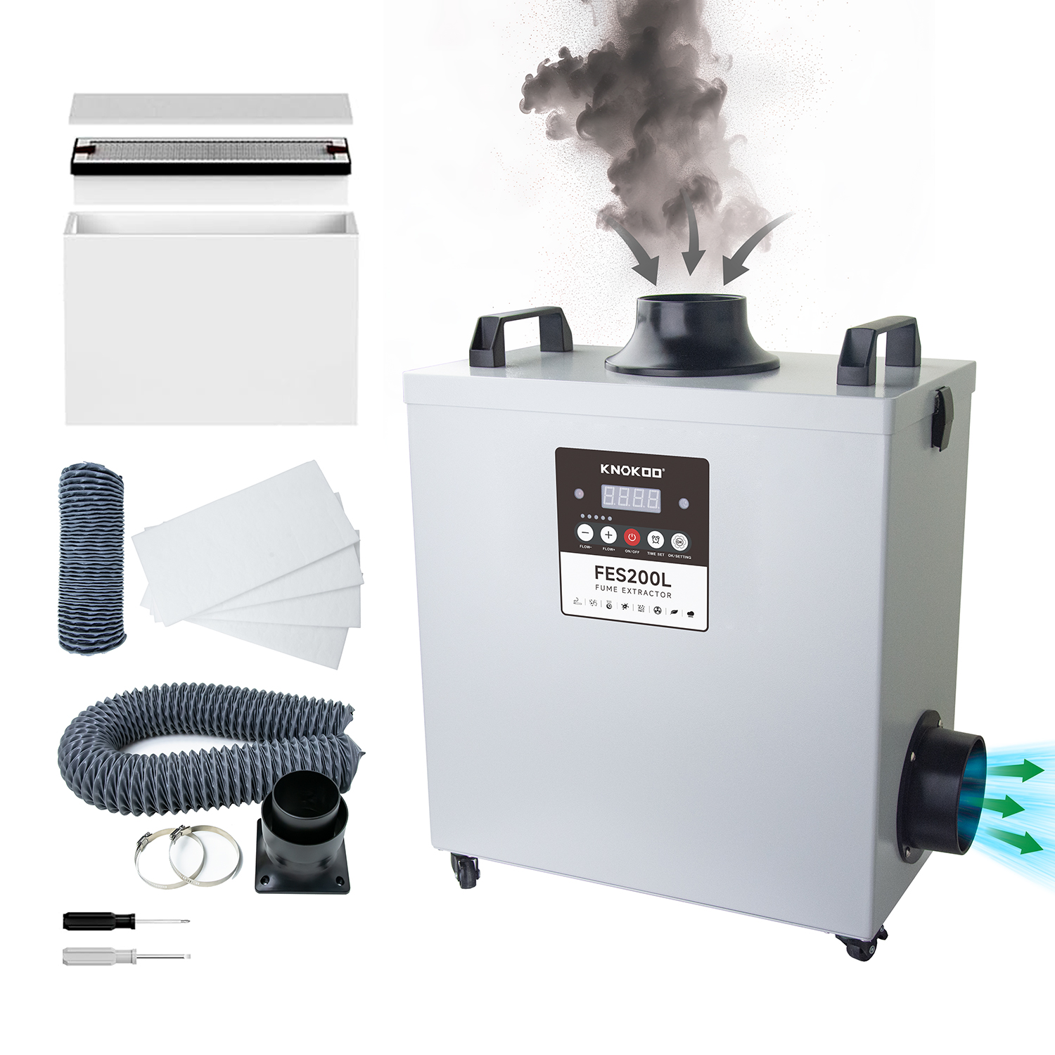 Industrial Laser Fume Extractor - Extrator de Fumaça a Laser com