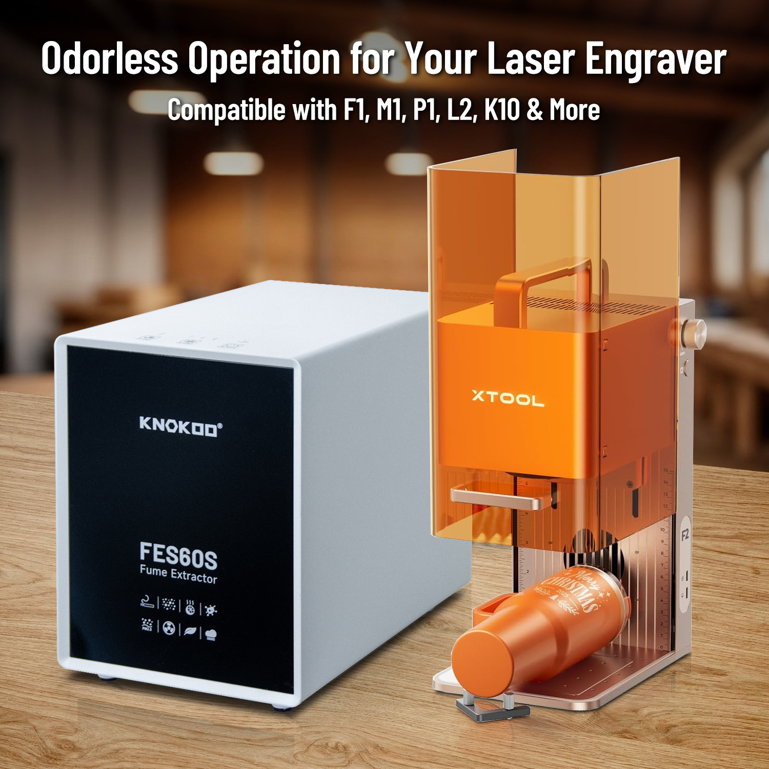Industrial Laser Fume Extractor - Purificador de ar para desktop, extrator