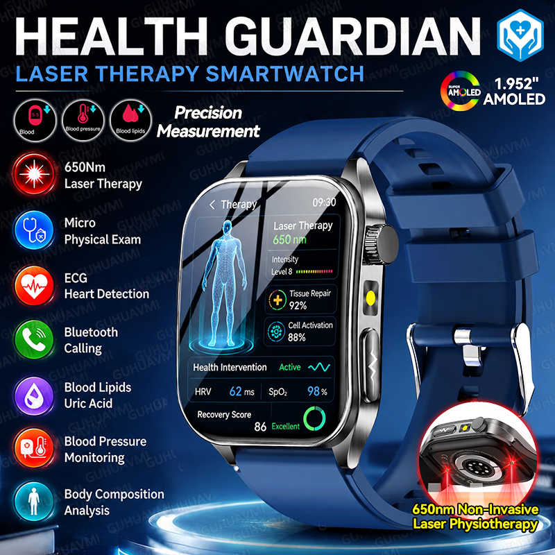 Industrial Laser Beam - Novo Smartwatch 2026 com Três Funções