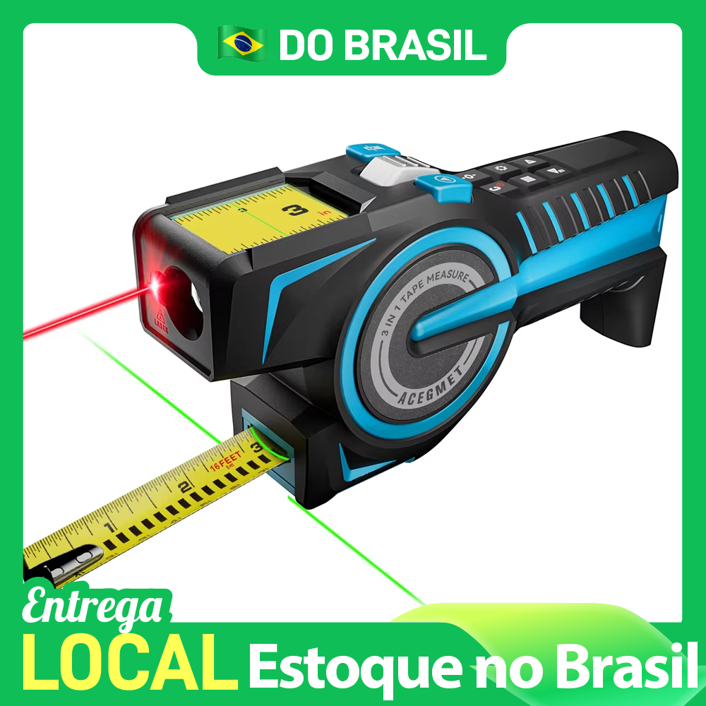 Industrial Laser Training - Fita métrica laser Bluetooth com linha