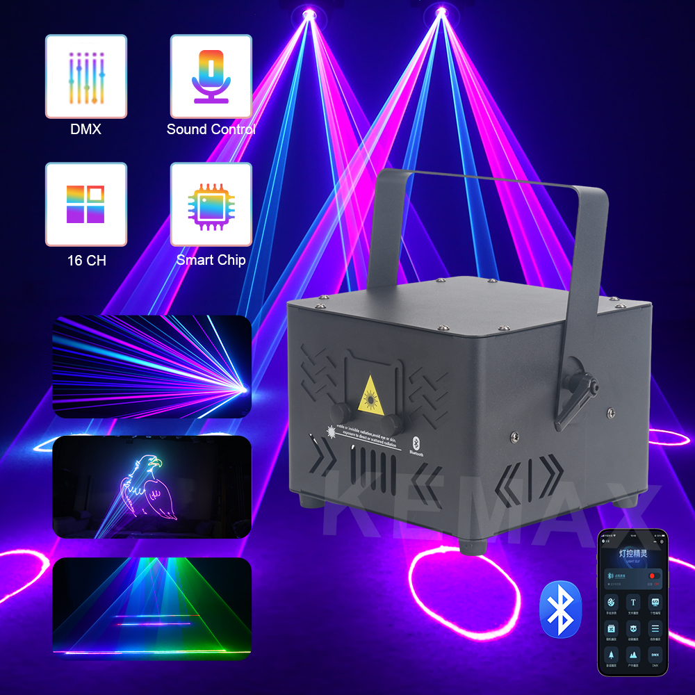 Industrial Laser Beam - Bluetooth lazer luz 3w 5w app