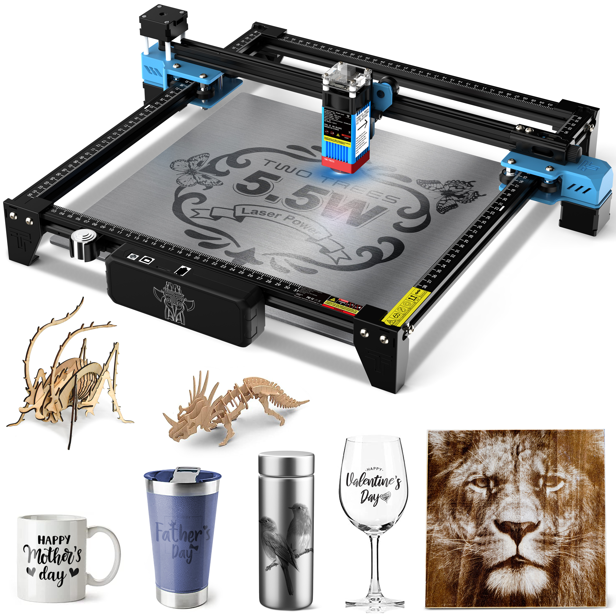Industrial Laser Cutting Machine - TwoTrees-TTS-55 PRO CNC Máquina De Gravação