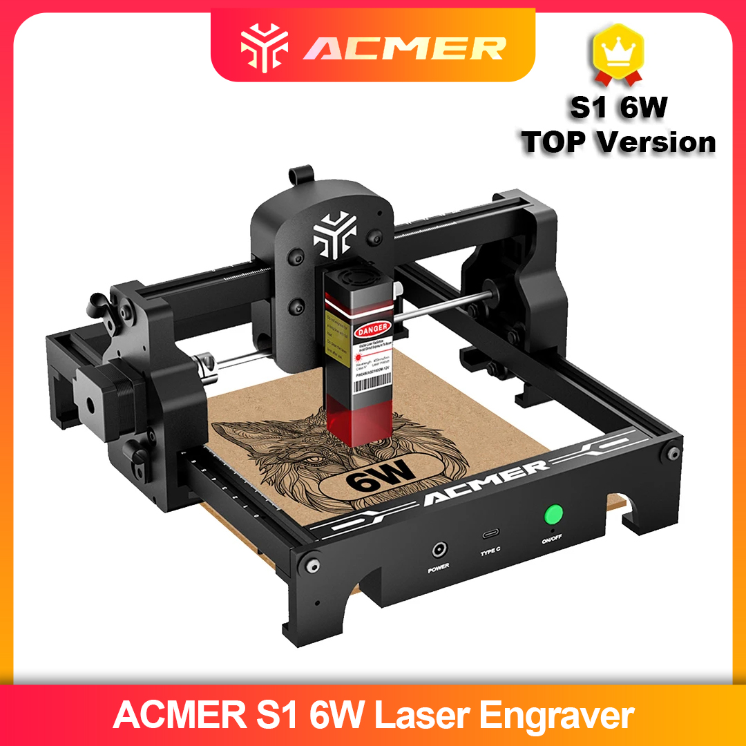 Industrial Laser Cutting Machine - ACMER S1 2.5/3.5/6W Máquina de gravação