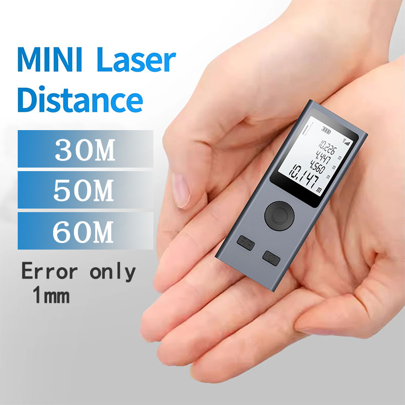Industrial Laser Tape Measure - Mini telêmetro laser fita métrica digital