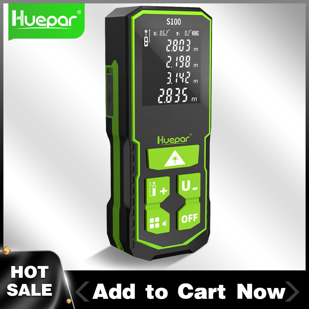 Industrial Laser Tape Measure - Huepar telêmetro digital de distância a