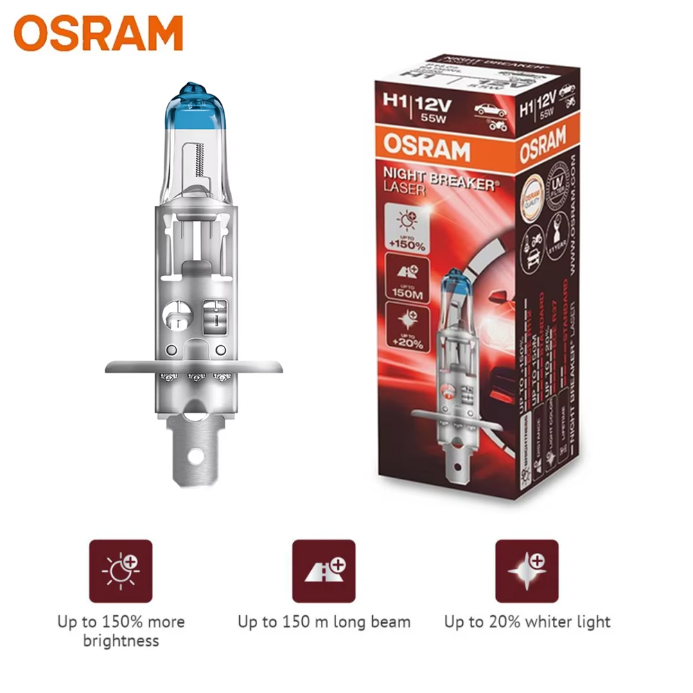 Industrial Laser Beam - Lâmpada Halógena OSRAM Night Breaker Laser