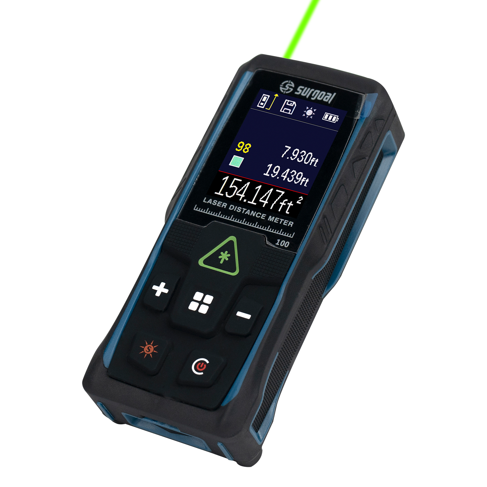 Telêmetros laser verde 100m mu - Industrial Laser Tape Measure avaliação e preço