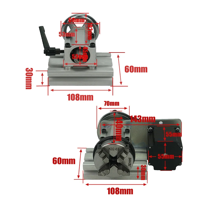Eixo Rotativo DIY de 4ª e 5ª G - Cnc Router Machine avaliação e preço