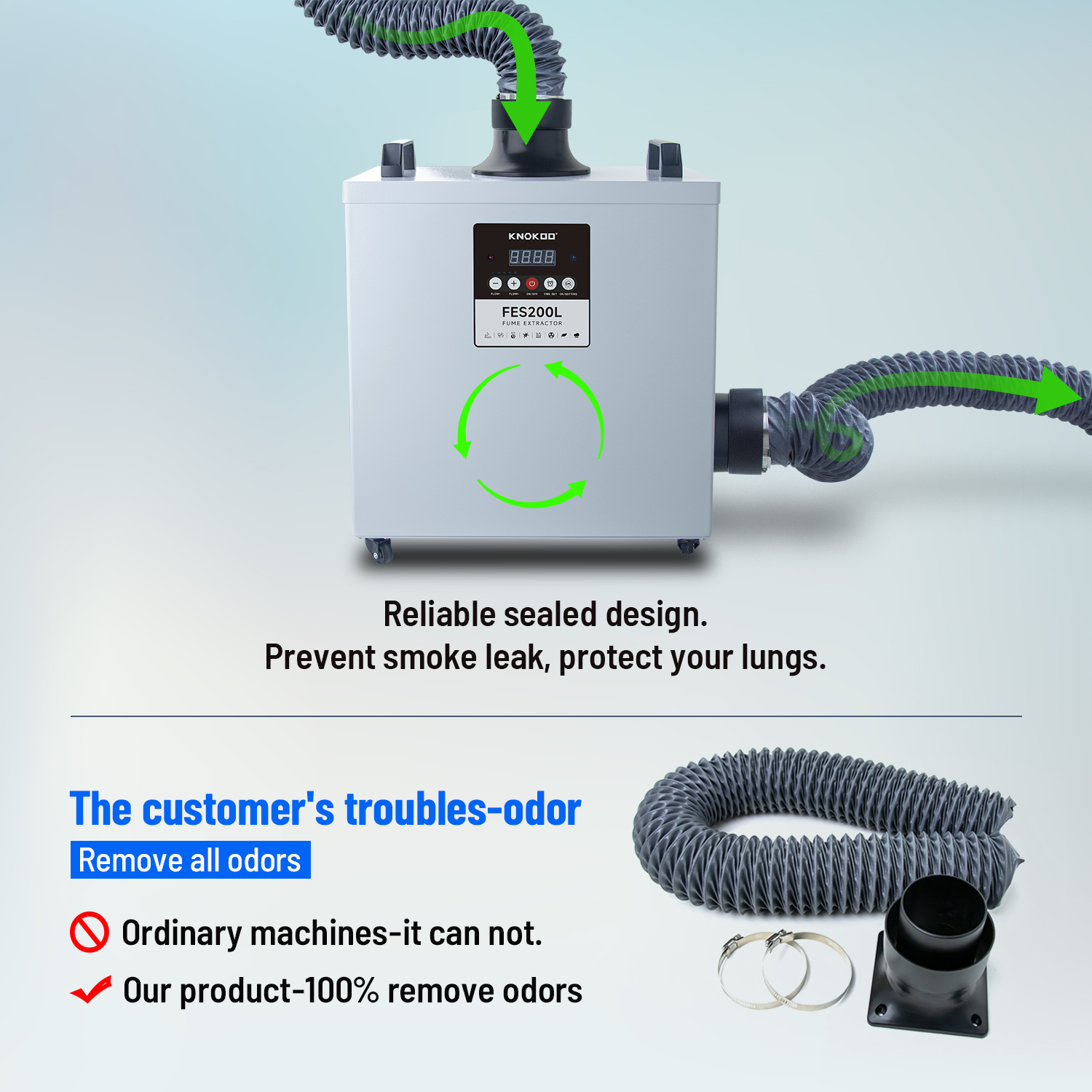 Extrator de Fumaça a Laser com - Industrial Laser Fume Extractor avaliação e preço
