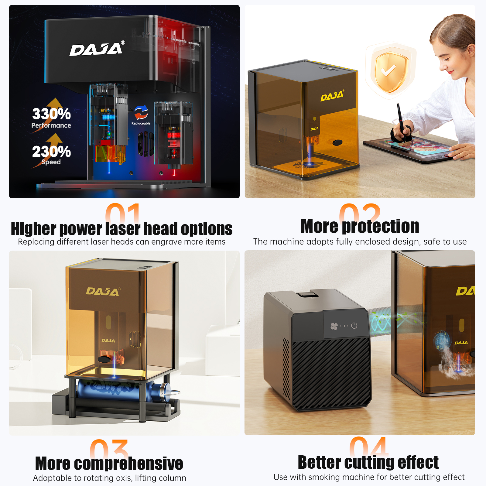 DAJA DJ6 Pro Mini Máquina de G - Industrial Laser Cutting Machine avaliação e preço