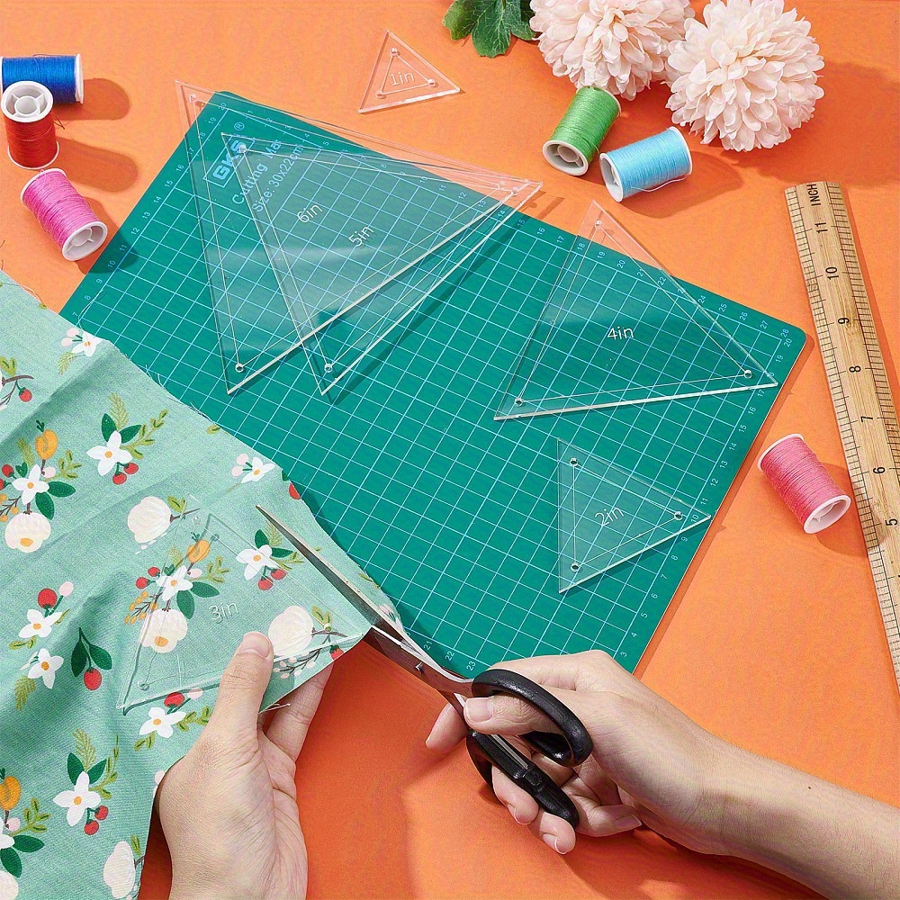 Conjunto de 6 Réguas Triangula - Acrylic Cutting Machine avaliação e preço