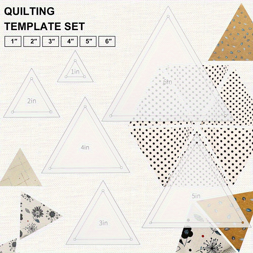 Conjunto de 6 Réguas Triangula - Acrylic Cutting Machine avaliação e preço