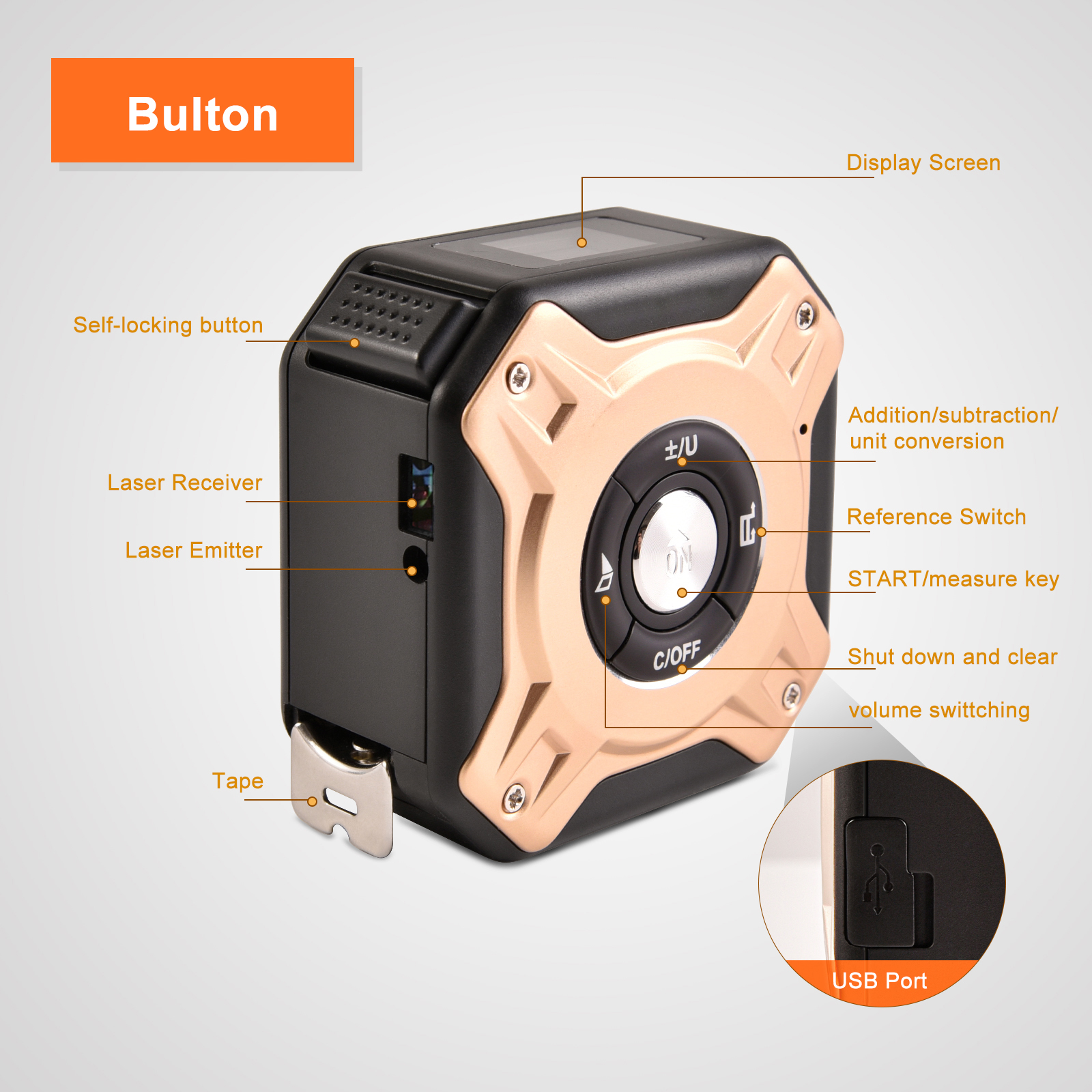 Medidor de Distância a Laser d - Industrial Laser Tape Measure avaliação e preço