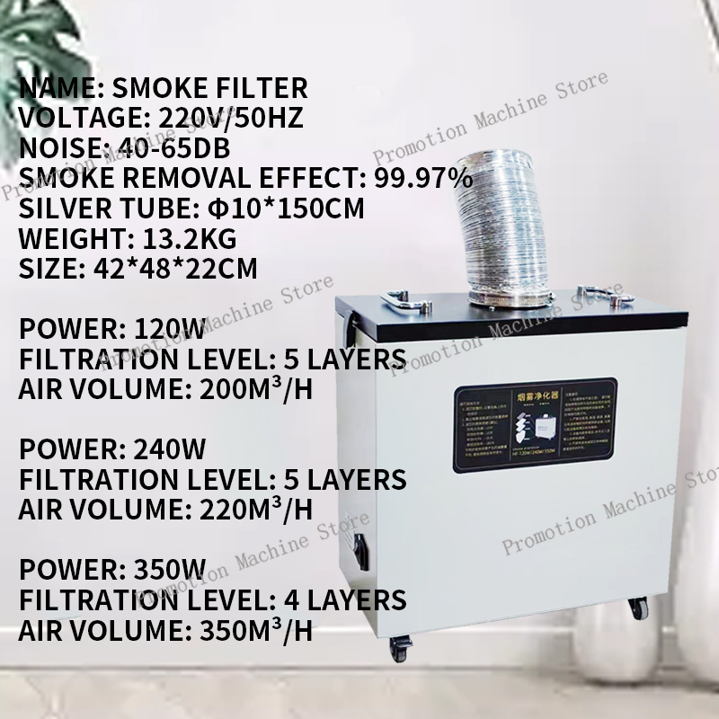 Extrator de Fumaça Industrial  - Industrial Laser Fume Extractor avaliação e preço