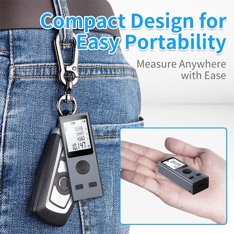 Mini telêmetro laser fita métr - Industrial Laser Tape Measure avaliação e preço