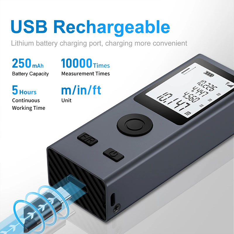 Mini telêmetro laser fita métr - Industrial Laser Tape Measure avaliação e preço
