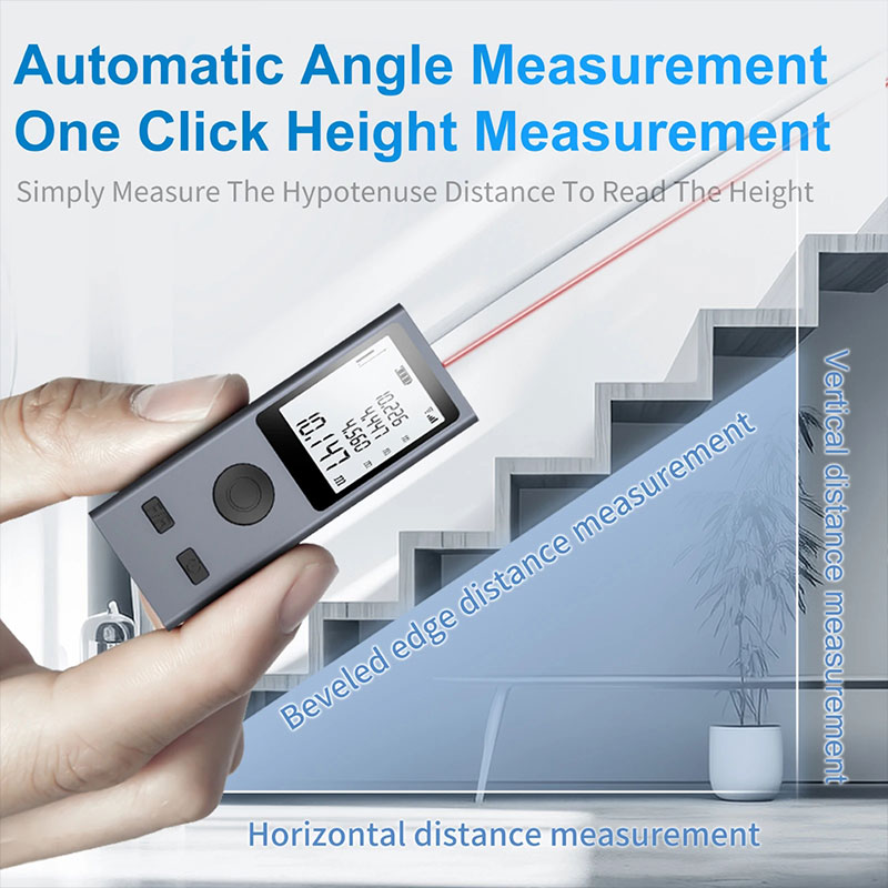 Mini telêmetro laser fita métr - Industrial Laser Tape Measure avaliação e preço
