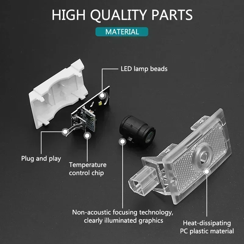2 pçs porta do carro led logot - Industrial Laser Projection avaliação e preço